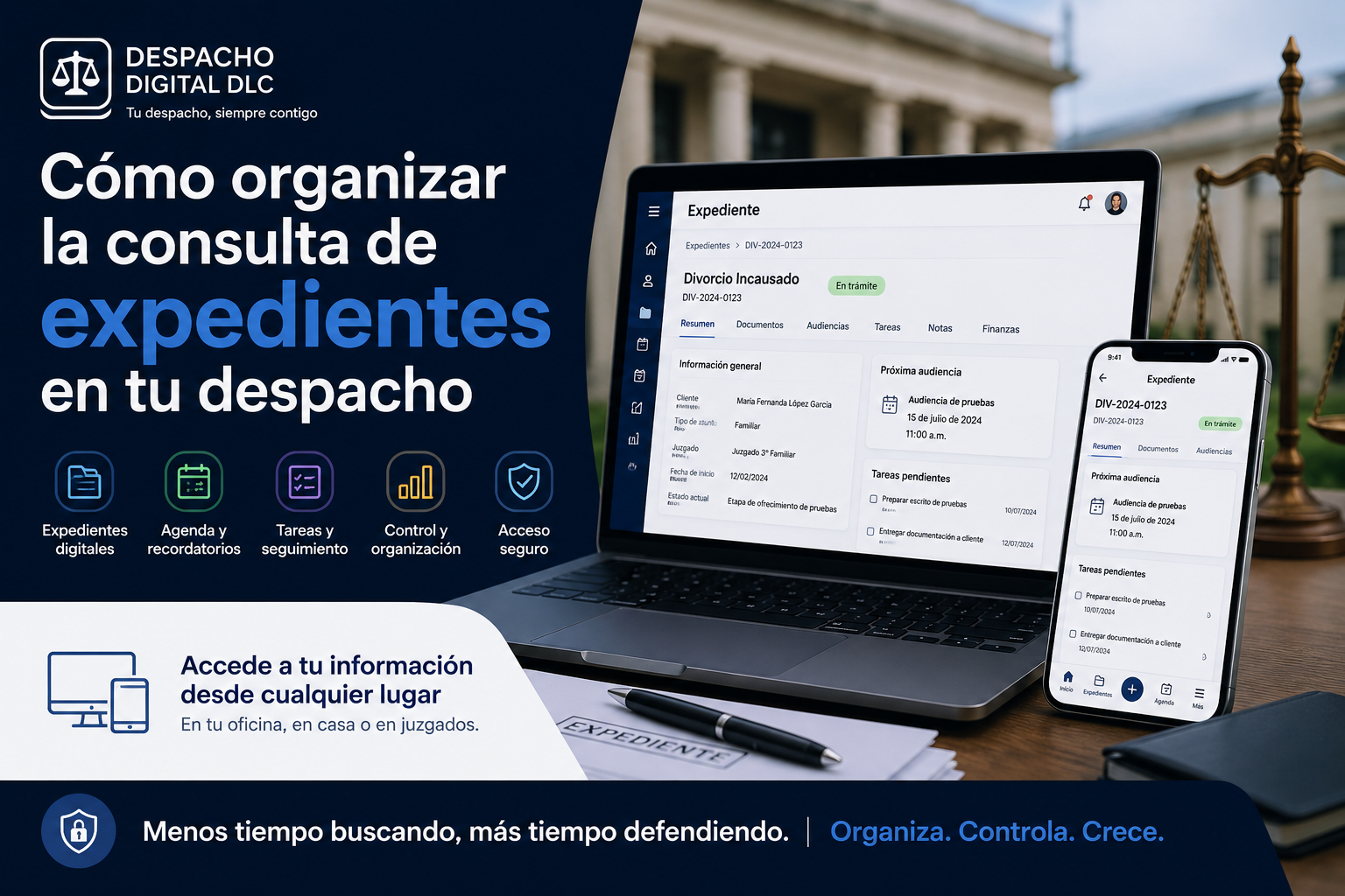 Cómo organizar la consulta de expedientes en un despacho de abogados con Despacho Digital DLC